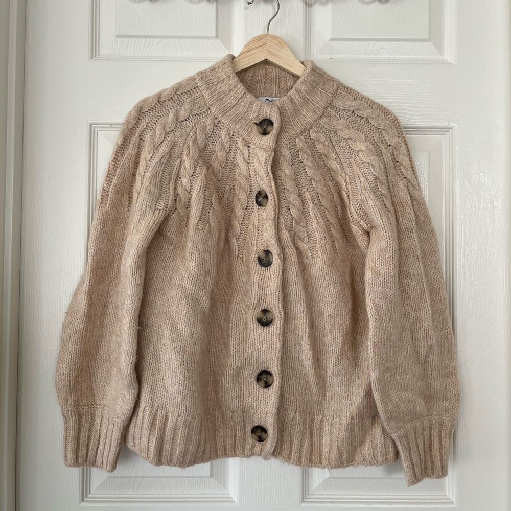 Madewell Chunky Button Up Cardigan